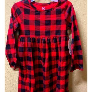 Wonder nation. Red and black plaid dress size 4  toddler